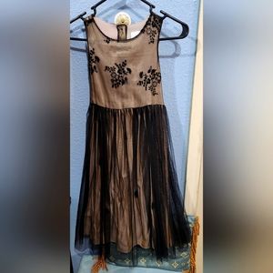 Perfectly Dress- black and gold girls size 10